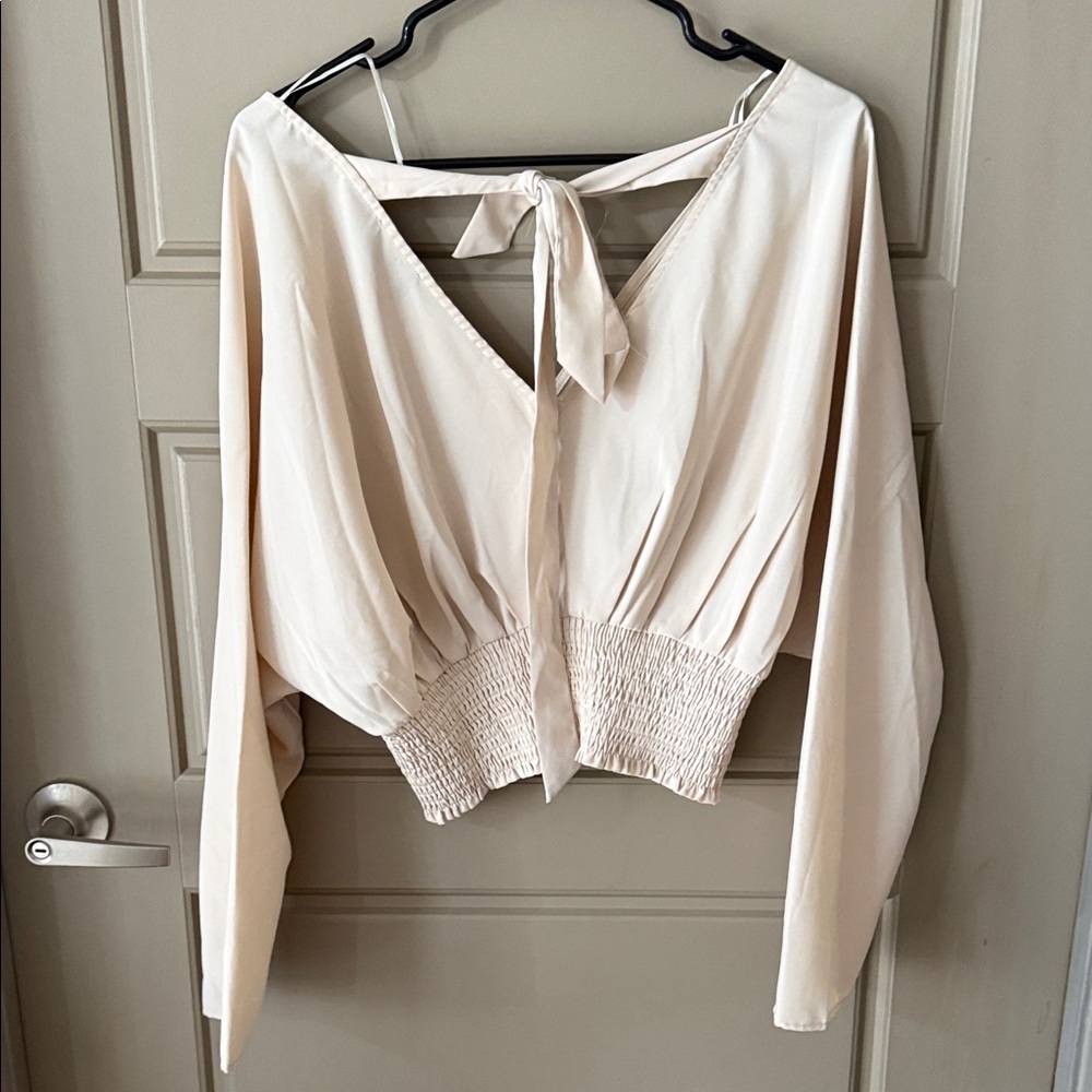 Elegant Cream Women's Top